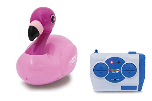 JAMARA 410109 - RC Water Animals 2,4GHz Flamingo - mit Sicherheitsfunktion Schiffsschrauben drehen Sich nur im Wasser, 2 Antriebsmotoren, einfach zu steuern, rosa von JAMARA