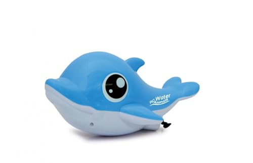JAMARA 410111 - RC Water Animals 2,4GHz Delphin - mit Sicherheitsfunktion Schiffsschrauben drehen Sich nur im Wasser, 2 Antriebsmotoren, einfach zu steuern, blau von JAMARA