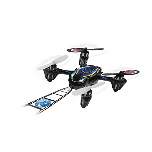 JAMARA 422017 - Camostro HD Drone Kompass Flyback Turbo 2,4G - HD Kamera (720p), bis zu 40 Km/h, elektronische Kompass / Flyback Funktion, 3 Flugmodi, 4 kraftvolle und durchzugsstarke Rotoren, LEDs von JAMARA