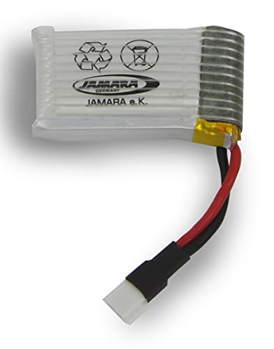 JAMARA 423193 AX8 Lipo 3,7V 300mAh 1,11Wh, leistungsstarker, Wieder aufladbarer Akku, hoher Energiegehalt bei geringer Selbstentladung, weiß von JAMARA