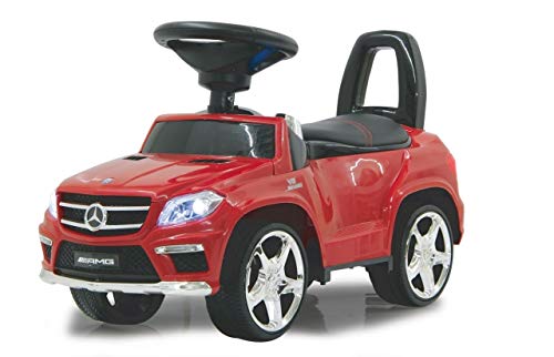 JAMARA 460239 - Rutscher Mercedes GL63AMG - Kippschutz, Kunstledersitz mit roten Ziernähten, Kofferraum unter der Sitzfläche, Rückenlehne, Scheinwerfer vorne/hinten, Motorsound, Hupe, Musik, rot JAMARA 460239 - Rutscher Mercedes GL63AMG - Kippschutz, Kunstledersitz mit roten Ziernähten, Kofferraum unter der Sitzfläche, Rückenlehne, Scheinwerfer vorne/hinten, Motorsound, Hupe, Musik, rot von JAMARA