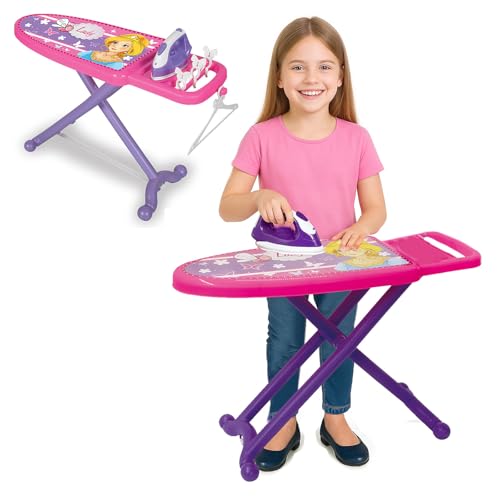 JAMARA 460259 - Little Laundry Princess - Rollenspiel Bügelset - Stabile Kippsichere Mechanik, für Kinder Optimierte Höhe, Wäscheklammern, Kleiderbügel zum Aufhängen Der Kleider, leichte Montage von JAMARA