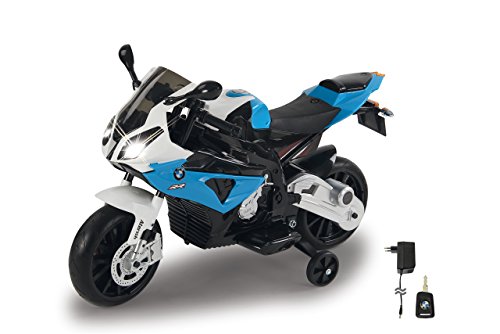 JAMARA 460281 - Ride-on Motorrad BMW S1000RR 12V - 2-Gang, leistungsstarker Antriebsmotor & Akku-Fahrzeit bis 90 Min, Hupe & Motorgeräusch, LED-Scheinwerfer, Stützräder abnehmbar, Seitenständer, blau JAMARA 460281 - Ride-on Motorrad BMW S1000RR 12V - 2-Gang, leistungsstarker Antriebsmotor & Akku-Fahrzeit bis 90 Min, Hupe & Motorgeräusch, LED-Scheinwerfer, Stützräder abnehmbar, Seitenständer, blau von JAMARA