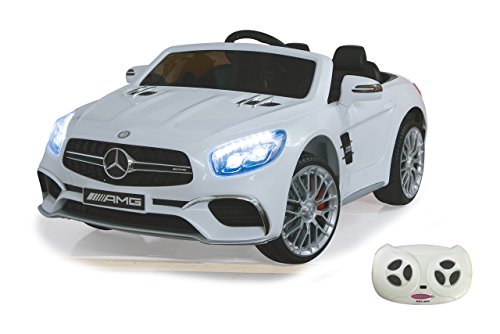 JAMARA 460296 - Ride-on Mercedes SL65 12V - Softanlauf, 2-Gang, Stoßdämpfer, SD-Slot, AUX-und USB-Anschluss, LED, Hupe, bis zu 90 Min. Fahrzeit, Ultra-Gripp Gummiring, weiß JAMARA 460296 - Ride-on Mercedes SL65 12V - Softanlauf, 2-Gang, Stoßdämpfer, SD-Slot, AUX-und USB-Anschluss, LED, Hupe, bis zu 90 Min. Fahrzeit, Ultra-Gripp Gummiring, weiß von JAMARA