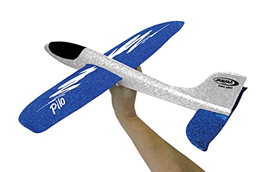 JAMARA 460306 - Pilo Schaumwurfgleiter EPP - 48cm Spannweite, Super leicht, Fast Unzerstörbar, Looping, Gleitflug, blau/weiß von JAMARA