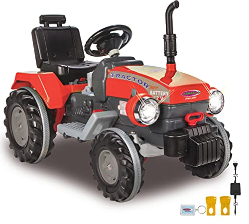 JAMARA 460319 - Ride-on Traktor Power Drag 12V - 2-Gang, Gaspedal, Bremse, 2 leistungsstarke Antriebsmotoren, leistungsstarker Akku für lange Fahrzeit, Speed-Modus, Sound, verstellbarer Sitz, rot JAMARA 460319 - Ride-on Traktor Power Drag 12V - 2-Gang, Gaspedal, Bremse, 2 leistungsstarke Antriebsmotoren, leistungsstarker Akku für lange Fahrzeit, Speed-Modus, Sound, verstellbarer Sitz, rot von JAMARA