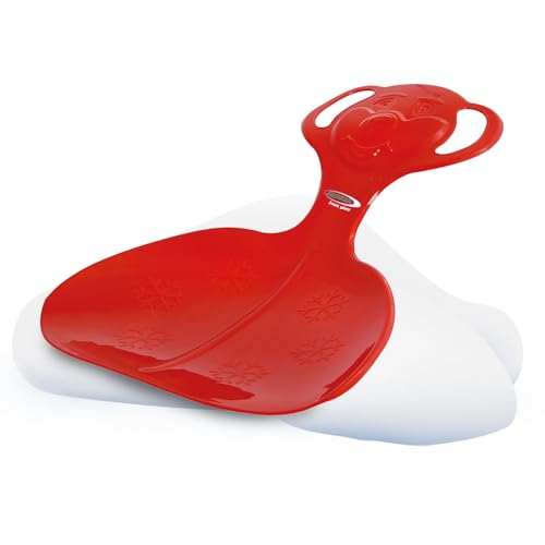 JAMARA 460372 - Snow Play Schneeflitzer Bär rot - Haltegriffe am Pfannenkopf, langlebiger/ flexibler Kunststoffkörper, Bärform am Griff, Leichtgewicht mit nur 165 g von JAMARA