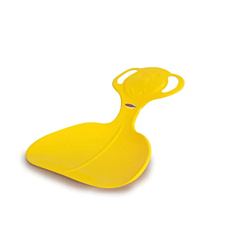 JAMARA 460374 - Snow Play Schneeflitzer Bär - Haltegriffe am Pfannenkopf, langlebiger/ flexibler Kunststoffkörper, Bärform am Griff, Leichtgewicht mit nur 165 g, gelb von JAMARA