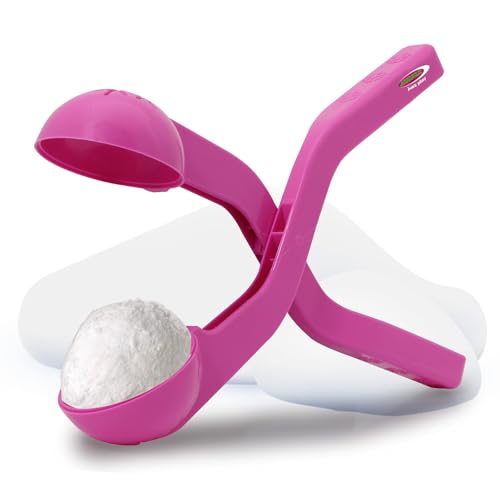 JAMARA 460398 - Snow Play Schneeballzange 38cm pink - Schneebälle (ca. 7 cm Durchmesser) in Sekunden Formen, nie Wieder kalte Hände, Schneebälle sind fluffig und Nicht so hart wie die Handgemachten von JAMARA