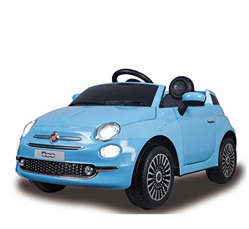 JAMARA 460444 - Ride-on FIAT 500 12V - 2 Leistungsstarke Antriebsmotoren und Akku für Lange Fahrzeit, Licht EIN/aus, LED-Scheinwerfer, Rücklicht, Speicherkarten-Slot, AUX-/ USB-Anschluss, Hupe, blau JAMARA 460444 - Ride-on FIAT 500 12V - 2 Leistungsstarke Antriebsmotoren und Akku für Lange Fahrzeit, Licht EIN/aus, LED-Scheinwerfer, Rücklicht, Speicherkarten-Slot, AUX-/ USB-Anschluss, Hupe, blau von JAMARA