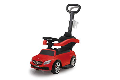 JAMARA 460446 - Rutscher Mercedes-AMG C 63 3in1 - Kippschutz, Kofferraum, Schub-und Haltestange mit Lenkfunktion, Rückenlehne, Schutzbügel, ausziehbare Fußauflage, Sound/Hupe am Lenkrad, rot JAMARA 460446 - Rutscher Mercedes-AMG C 63 3in1 - Kippschutz, Kofferraum, Schub-und Haltestange mit Lenkfunktion, Rückenlehne, Schutzbügel, ausziehbare Fußauflage, Sound/Hupe am Lenkrad, rot von JAMARA
