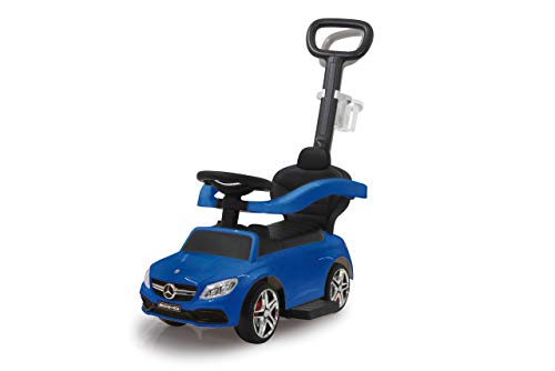 JAMARA 460447 - Rutscher Mercedes-AMG C 63 3in1 - Kippschutz, Kofferraum, Schub-und Haltestange mit Lenkfunktion, Rückenlehne, Schutzbügel, ausziehbare Fußauflage, Sound/Hupe am Lenkrad, blau JAMARA 460447 - Rutscher Mercedes-AMG C 63 3in1 - Kippschutz, Kofferraum, Schub-und Haltestange mit Lenkfunktion, Rückenlehne, Schutzbügel, ausziehbare Fußauflage, Sound/Hupe am Lenkrad, blau von JAMARA