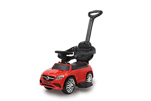 JAMARA 460451 - Rutscher Mercedes-AMG GLE 63 3in1-Kippschutz, Kofferraum, Schub-und Haltestange mit Lenkfunktion, Rückenlehne, Schutzbügel, ausziehbare Fußauflage, Sound/Hupe am Lenkrad, rot JAMARA 460451 - Rutscher Mercedes-AMG GLE 63 3in1-Kippschutz, Kofferraum, Schub-und Haltestange mit Lenkfunktion, Rückenlehne, Schutzbügel, ausziehbare Fußauflage, Sound/Hupe am Lenkrad, rot von JAMARA