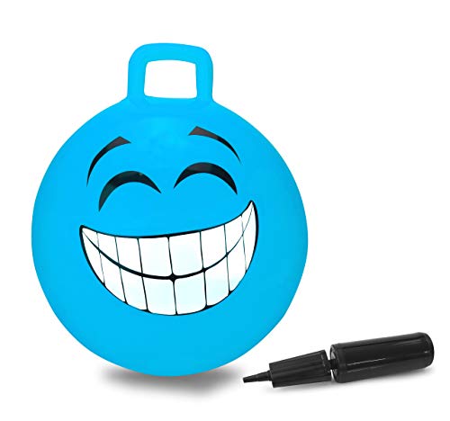 JAMARA 460458 - Hüpfball Smile, BPA-Frei, 450mm-bis 50 kg, fördert den Gleichgewichtssinn und die motorischen Fähigkeiten, robust und widerstandsfähig, pflegeleicht, Blau JAMARA 460458 - Hüpfball Smile, BPA-Frei, 450mm-bis 50 kg, fördert den Gleichgewichtssinn und die motorischen Fähigkeiten, robust und widerstandsfähig, pflegeleicht, Blau von JAMARA