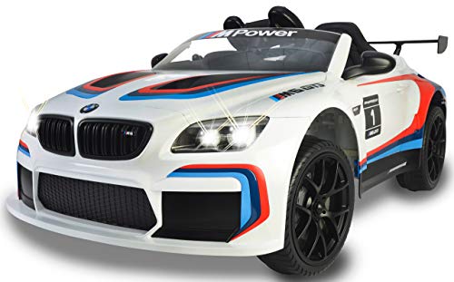 JAMARA 460473 - Ride-on BMW M6 GT3 - leistungsstarke Antriebsmotoren und Akku für Lange Fahrzeit, 3-Gang, Stoßdämpfer, AUX-Anschluss, Ultra-Grip Gummiring, LED-Scheinwerfer, weiß JAMARA 460473 - Ride-on BMW M6 GT3 - leistungsstarke Antriebsmotoren und Akku für Lange Fahrzeit, 3-Gang, Stoßdämpfer, AUX-Anschluss, Ultra-Grip Gummiring, LED-Scheinwerfer, weiß von JAMARA