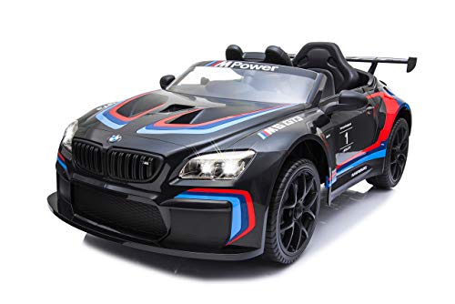 JAMARA 460474 - Ride-on BMW M6 GT3 - leistungsstarke Antriebsmotoren und Akku für lange Fahrzeit, 3-Gang, Stoßdämpfer, AUX-Anschluss, Ultra-Grip Gummiring, LED-Scheinwerfer, schwarz, Groß JAMARA 460474 - Ride-on BMW M6 GT3 - leistungsstarke Antriebsmotoren und Akku für lange Fahrzeit, 3-Gang, Stoßdämpfer, AUX-Anschluss, Ultra-Grip Gummiring, LED-Scheinwerfer, schwarz, Groß von JAMARA