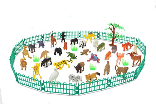 JAMARA 460479 - Tierspielset Wild Animals 2,5" 53-teilig - ideales Zubehör für jeden Zoo, liebevollen Details, fördert das Rollenspiel und die Fantasie, Höhe: 30 - 95 mm JAMARA 460479 - Tierspielset Wild Animals 2,5" 53-teilig - ideales Zubehör für jeden Zoo, liebevollen Details, fördert das Rollenspiel und die Fantasie, Höhe: 30 - 95 mm von JAMARA