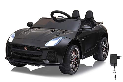 JAMARA 460519 - Ride-on Jaguar F-Type SVR 12V - 2-Gang, leistungsstarker Motor und Akku für Lange Fahrzeit, Micro-SD, USB-und AUX-Anschluss, LED-Scheinwerfer, beleuchtetes Armaturenbrett, schwarz JAMARA 460519 - Ride-on Jaguar F-Type SVR 12V - 2-Gang, leistungsstarker Motor und Akku für Lange Fahrzeit, Micro-SD, USB-und AUX-Anschluss, LED-Scheinwerfer, beleuchtetes Armaturenbrett, schwarz von JAMARA