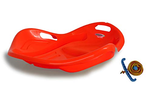JAMARA 460534 - Snow Play Bob Speed 78 cm - aerodynamische Bauweise, langlebiger Kunststoff, Bequeme, ergonomische Sitz-/ Liegekuhle für eine optimale Rutschposition, 1kg Leichtgewicht, rot von JAMARA