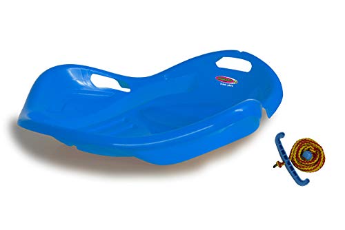 JAMARA 460535 - Snow Play Bob Speed 78 cm - aerodynamische Bauweise, langlebiger Kunststoff, Bequeme, ergonomische Sitz-/ Liegekuhle für eine optimale Rutschposition, 1kg Leichtgewicht, blau von JAMARA