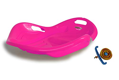 JAMARA 460537 - Snow Play Bob Speed 78 cm - aerodynamische Bauweise, langlebiger Kunststoff, Bequeme, ergonomische Sitz-/ Liegekuhle für eine optimale Rutschposition, 1kg Leichtgewicht, pink von JAMARA