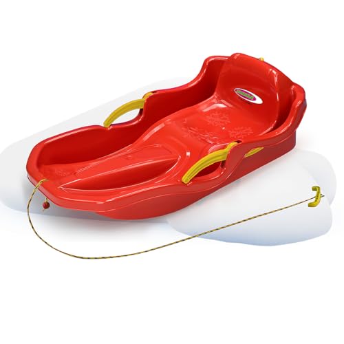 JAMARA 460538 - Snow Play Bob Comfort 80 cm mit Bremse – Lenken durch Bremshebel, aerodynamische Bauweise, langlebiger, schlagzäher Kunststoff-bequemer, ergonomischer Sitz, rot JAMARA 460538 - Snow Play Bob Comfort 80 cm mit Bremse – Lenken durch Bremshebel, aerodynamische Bauweise, langlebiger, schlagzäher Kunststoff-bequemer, ergonomischer Sitz, rot von JAMARA