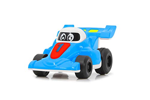 JAMARA 460545 - My Little Racer - Hupe, Motorgeräusch, Musik, Bblinkende Lichter, Rückzugmotor, blau von JAMARA