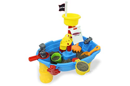 JAMARA 460570 Wasserspieltisch Pirat Jack 21 Teile-Förderung der motorischen Fähigkeiten, Anregung der Fantasie und aktives Spielen mit Sand und Wasser, bewegliche Module, einfache Montage, bunt JAMARA 460570 Wasserspieltisch Pirat Jack 21 Teile-Förderung der motorischen Fähigkeiten, Anregung der Fantasie und aktives Spielen mit Sand und Wasser, bewegliche Module, einfache Montage, bunt von JAMARA