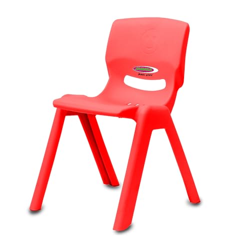 JAMARA 460581 - Kinderstuhl Smiley bis 100 KG - stapelbar, aus robustem Kunststoff, Indoor-Outdoor geeignet, rot JAMARA 460581 - Kinderstuhl Smiley bis 100 KG - stapelbar, aus robustem Kunststoff, Indoor-Outdoor geeignet, rot von JAMARA