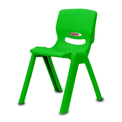 JAMARA 460582 - Kinderstuhl Smiley bis 100 KG - stapelbar, aus robustem Kunststoff, Indoor-Outdoor geeignet, grün JAMARA 460582 - Kinderstuhl Smiley bis 100 KG - stapelbar, aus robustem Kunststoff, Indoor-Outdoor geeignet, grün von JAMARA