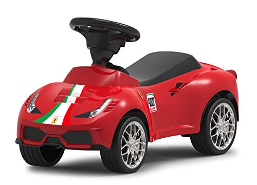 JAMARA 460604 - Rutscher Ferrari 488 GTE - Hupe am Lenkrad, originalgetreue Optik, Kippschutz, Kunstledersitz, rot, Groß JAMARA 460604 - Rutscher Ferrari 488 GTE - Hupe am Lenkrad, originalgetreue Optik, Kippschutz, Kunstledersitz, rot, Groß von JAMARA