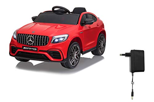 JAMARA 460649 - Ride-on Mercedes-Benz AMG GLC 63 S Coupé 12V - Allradantrieb, 2-Gang, USB, 4 Leistungsstarke Antriebsmotoren, Gefederte Hinterachse, Batteriespannungsanzeige, LED, rot JAMARA 460649 - Ride-on Mercedes-Benz AMG GLC 63 S Coupé 12V - Allradantrieb, 2-Gang, USB, 4 Leistungsstarke Antriebsmotoren, Gefederte Hinterachse, Batteriespannungsanzeige, LED, rot von JAMARA
