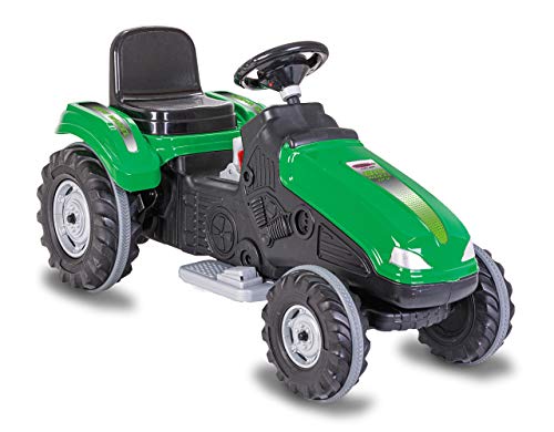 JAMARA 460786 - Ride-On Traktor Big Wheel - Leistungsstarke Antriebsmotoren, 12V Akku, bis 60KG, Softanlauf, Motorbremse, Sound, Verstellbarer Sitz, Motorhaube aufklappbar, Anhängerkupplung, grün JAMARA 460786 - Ride-On Traktor Big Wheel - Leistungsstarke Antriebsmotoren, 12V Akku, bis 60KG, Softanlauf, Motorbremse, Sound, Verstellbarer Sitz, Motorhaube aufklappbar, Anhängerkupplung, grün von JAMARA