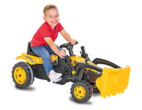JAMARA 460816 - Trettraktor Power Drag mit Frontlader - Kippschutz, Frontlader mit zwei Hebel, leichtgängiges Lenkradsystem, Hupe, verstellbarer Sitz Motorhaube aufklappbar, Anhängerkupplung JAMARA 460816 - Trettraktor Power Drag mit Frontlader - Kippschutz, Frontlader mit zwei Hebel, leichtgängiges Lenkradsystem, Hupe, verstellbarer Sitz Motorhaube aufklappbar, Anhängerkupplung von JAMARA