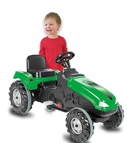 JAMARA 460836 - Trettraktor Big Wheel - Kippschutz, bis 60KG, leichtgängiges Lenkradsystem, Hupe, verstellbarer Sitz, Motorhaube aufklappbar, Anhängerkupplung JAMARA 460836 - Trettraktor Big Wheel - Kippschutz, bis 60KG, leichtgängiges Lenkradsystem, Hupe, verstellbarer Sitz, Motorhaube aufklappbar, Anhängerkupplung von JAMARA