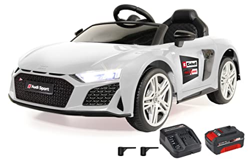 JAMARA 461805 Ride-on Audi R8 Spyder 18V Einhell Power X-Change inkl. Starter Set-Schnellwechsel-Akku System, offiziell lizenziert, Bluetooth, Elektroauto, Weiss, Groß JAMARA 461805 Ride-on Audi R8 Spyder 18V Einhell Power X-Change inkl. Starter Set-Schnellwechsel-Akku System, offiziell lizenziert, Bluetooth, Elektroauto, Weiss, Groß von JAMARA