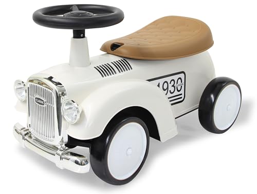 JAMARA 464010 Rutscher Classic Car-Kofferraum unter der Sitzfläche, Flüsterreifen, Scheinwerferattrappen, Rutscherfahrzeug, weiß JAMARA 464010 Rutscher Classic Car-Kofferraum unter der Sitzfläche, Flüsterreifen, Scheinwerferattrappen, Rutscherfahrzeug, weiß von JAMARA