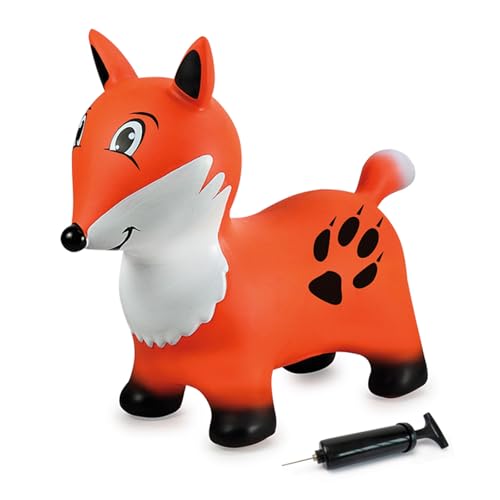 JAMARA 466006 Hüpftier Fuchs HoppyDoo - Spielzeug für Kinder, Hüpftier Baby Indoor Outdoor, Geschenk für Kinder, Aufblasbar, Gartenspielzeug, Pflegeleicht, BPA frei, mit Pumpe JAMARA 466006 Hüpftier Fuchs HoppyDoo - Spielzeug für Kinder, Hüpftier Baby Indoor Outdoor, Geschenk für Kinder, Aufblasbar, Gartenspielzeug, Pflegeleicht, BPA frei, mit Pumpe von JAMARA