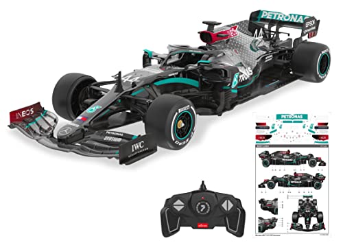 JAMARA F1 W11 EQ Performance 1:18 - 2,4GHz für Mehrspielerbetrieb, offiziell lizenziert, originalgetreue Lackierung, Inklusive Dekorbogen 402107 Schwarz von JAMARA