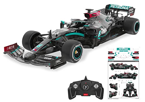 JAMARA F1 W11 EQ Performance 1:18-2,4GHz für Mehrspielerbetrieb, offiziell lizenziert, originalgetreue Lackierung, Inklusive Dekorbogen 402107 Schwarz von JAMARA