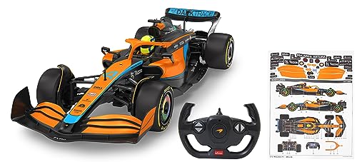 JAMARA 402104 McLaren MCL36 1:12 2,4GHz für Mehrspielerbetrieb, offiziell lizenziert, originalgetreue Lackierung, RC-Auto Deluxe Cars, Orange, S von JAMARA