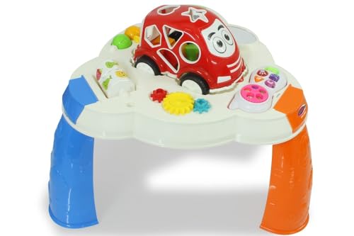 JAMARA Spieltisch mit Formauto und Handy – fördert Fein- und Grobmotorik, Musik, LED Lichteffekte, 10 Formen in 5 Farben, Spiegel, leichtlaufende Kunststoffräder, 13-Teilig JAMARA Spieltisch mit Formauto und Handy – fördert Fein- und Grobmotorik, Musik, LED Lichteffekte, 10 Formen in 5 Farben, Spiegel, leichtlaufende Kunststoffräder, 13-Teilig von JAMARA