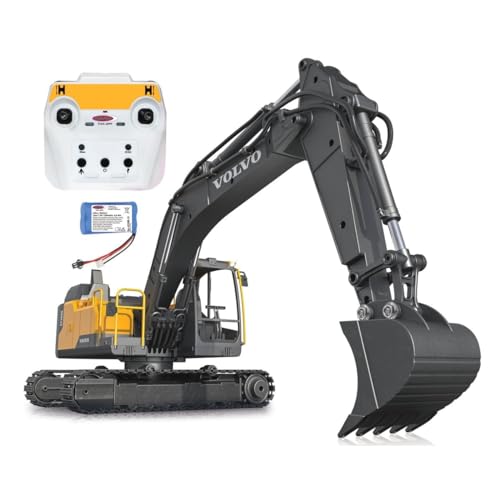 JAMARA Volvo EC160E Metal 1:16 2,4GHz Destruction-Set – Metallgetriebe, Metallschaufel, jedes Gelenk einzeln steuerbar, realistische Sounds, LED Scheinwerfer, Hubkraft 1,5KG, 406300, Gelb JAMARA Volvo EC160E Metal 1:16 2,4GHz Destruction-Set – Metallgetriebe, Metallschaufel, jedes Gelenk einzeln steuerbar, realistische Sounds, LED Scheinwerfer, Hubkraft 1,5KG, 406300, Gelb von JAMARA