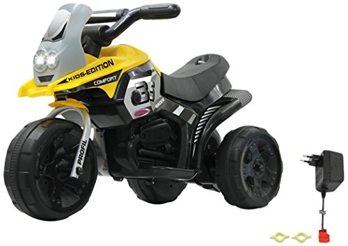 Jamara 460226 "Ride-on E-Trike Racer" Elektrofahrzeug, 6V Akku, gelb von JAMARA