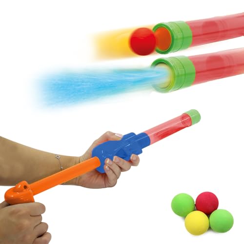 Jamara 460312 Mc Fizz Wasserpistole Fizzy Balls orange 2in1 Mit Softbällen, Wasser spritzen oder Bälle schießen, Pumpsystem, Spritzreichweite bis zu 7 m - Ballreichweite bis zu 9 m von JAMARA