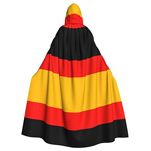 JAMCHE Deutschland-Flaggen-Druck-Kapuzenumhang für Weihnachten, Halloween, Cosplay-Kostüme von JAMCHE
