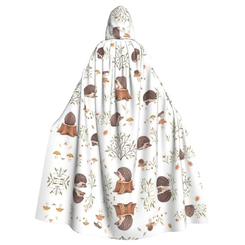 JAMCHE Nature Lovely Igel Lovers Print Hooded Cloak For Christmas Halloween Cosplay Costumes JAMCHE Nature Lovely Igel Lovers Print Hooded Cloak For Christmas Halloween Cosplay Costumes von JAMCHE