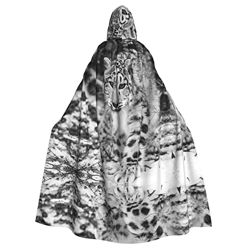 JAMCHE Schneeleopard-Druck Kapuzenumhang für Weihnachten Halloween Cosplay Kostüme JAMCHE Schneeleopard-Druck Kapuzenumhang für Weihnachten Halloween Cosplay Kostüme von JAMCHE