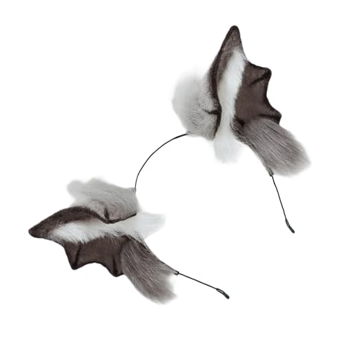 JAMNGHB Bloodsucker Modisches Haarband, weich, bequem, realistisch, Fledermaus-Ohren, Kopfschmuck für Halloween, Geburtstagsparty, Anime, Fledermaus-Ohr-Kopfbedeckung von JAMNGHB