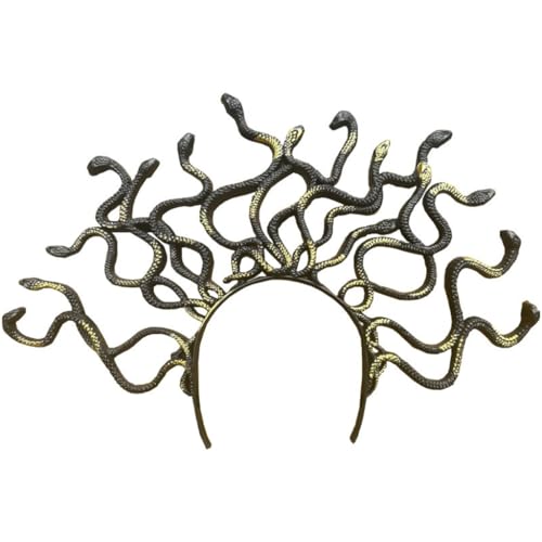 JAMNGHB Cosplay Schlangen-Kopfschmuck Abschlussball Geburtstag Haarbänder Kronen Kopfbedeckung Metallic Schlange Halloween übergroße Kopfbedeckung JAMNGHB Cosplay Schlangen-Kopfschmuck Abschlussball Geburtstag Haarbänder Kronen Kopfbedeckung Metallic Schlange Halloween übergroße Kopfbedeckung von JAMNGHB